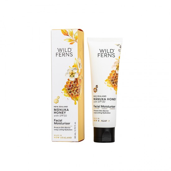 Wild Ferns 帕氏麦卢卡蜂蜜SPF30面部保湿霜80ml 保质期2029.3